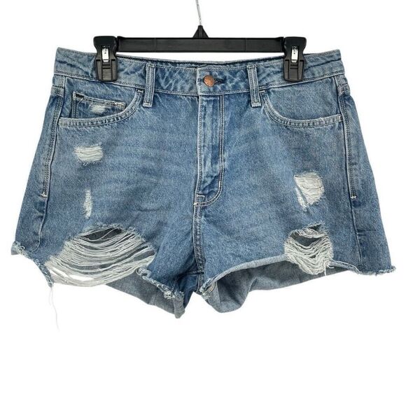 Arizona Jean Co Distressed High Rise Denim Shorts – Juniors Size 11 - Picture 1 of 14
